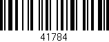 Código de barras (EAN, GTIN, SKU, ISBN): '41784'
