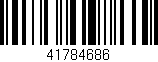 Código de barras (EAN, GTIN, SKU, ISBN): '41784686'