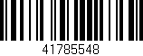 Código de barras (EAN, GTIN, SKU, ISBN): '41785548'