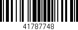 Código de barras (EAN, GTIN, SKU, ISBN): '41787748'