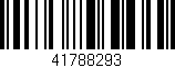 Código de barras (EAN, GTIN, SKU, ISBN): '41788293'