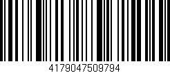 Código de barras (EAN, GTIN, SKU, ISBN): '4179047509794'