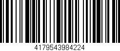 Código de barras (EAN, GTIN, SKU, ISBN): '4179543984224'