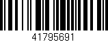 Código de barras (EAN, GTIN, SKU, ISBN): '41795691'
