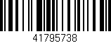 Código de barras (EAN, GTIN, SKU, ISBN): '41795738'