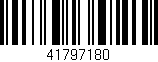 Código de barras (EAN, GTIN, SKU, ISBN): '41797180'