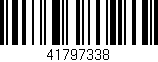 Código de barras (EAN, GTIN, SKU, ISBN): '41797338'