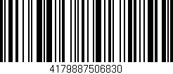 Código de barras (EAN, GTIN, SKU, ISBN): '4179887506830'