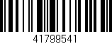 Código de barras (EAN, GTIN, SKU, ISBN): '41799541'