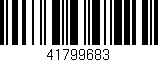 Código de barras (EAN, GTIN, SKU, ISBN): '41799683'