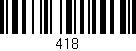 Código de barras (EAN, GTIN, SKU, ISBN): '418'