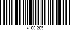 Código de barras (EAN, GTIN, SKU, ISBN): '4180.205'