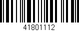 Código de barras (EAN, GTIN, SKU, ISBN): '41801112'