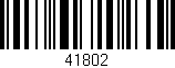 Código de barras (EAN, GTIN, SKU, ISBN): '41802'