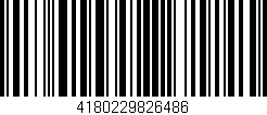 Código de barras (EAN, GTIN, SKU, ISBN): '4180229826486'