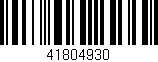 Código de barras (EAN, GTIN, SKU, ISBN): '41804930'