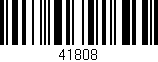 Código de barras (EAN, GTIN, SKU, ISBN): '41808'