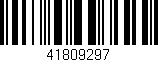 Código de barras (EAN, GTIN, SKU, ISBN): '41809297'