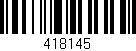 Código de barras (EAN, GTIN, SKU, ISBN): '418145'