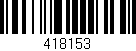 Código de barras (EAN, GTIN, SKU, ISBN): '418153'