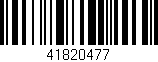 Código de barras (EAN, GTIN, SKU, ISBN): '41820477'