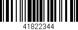 Código de barras (EAN, GTIN, SKU, ISBN): '41822344'