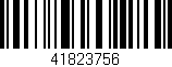 Código de barras (EAN, GTIN, SKU, ISBN): '41823756'