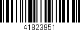 Código de barras (EAN, GTIN, SKU, ISBN): '41823951'
