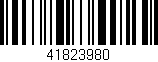Código de barras (EAN, GTIN, SKU, ISBN): '41823980'
