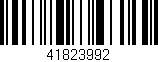 Código de barras (EAN, GTIN, SKU, ISBN): '41823992'