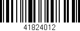 Código de barras (EAN, GTIN, SKU, ISBN): '41824012'