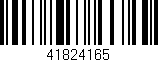 Código de barras (EAN, GTIN, SKU, ISBN): '41824165'