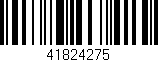 Código de barras (EAN, GTIN, SKU, ISBN): '41824275'