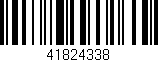 Código de barras (EAN, GTIN, SKU, ISBN): '41824338'