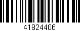 Código de barras (EAN, GTIN, SKU, ISBN): '41824406'