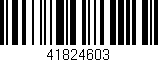 Código de barras (EAN, GTIN, SKU, ISBN): '41824603'