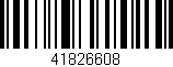 Código de barras (EAN, GTIN, SKU, ISBN): '41826608'