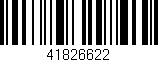 Código de barras (EAN, GTIN, SKU, ISBN): '41826622'