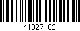 Código de barras (EAN, GTIN, SKU, ISBN): '41827102'
