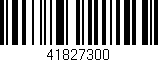 Código de barras (EAN, GTIN, SKU, ISBN): '41827300'