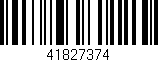 Código de barras (EAN, GTIN, SKU, ISBN): '41827374'