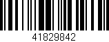 Código de barras (EAN, GTIN, SKU, ISBN): '41829842'