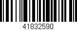 Código de barras (EAN, GTIN, SKU, ISBN): '41832590'