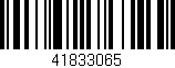 Código de barras (EAN, GTIN, SKU, ISBN): '41833065'