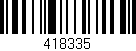 Código de barras (EAN, GTIN, SKU, ISBN): '418335'