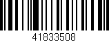 Código de barras (EAN, GTIN, SKU, ISBN): '41833508'