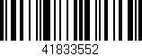 Código de barras (EAN, GTIN, SKU, ISBN): '41833552'