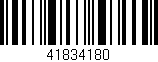 Código de barras (EAN, GTIN, SKU, ISBN): '41834180'