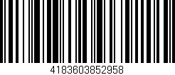 Código de barras (EAN, GTIN, SKU, ISBN): '4183603852958'