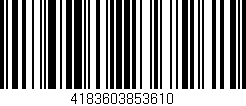 Código de barras (EAN, GTIN, SKU, ISBN): '4183603853610'